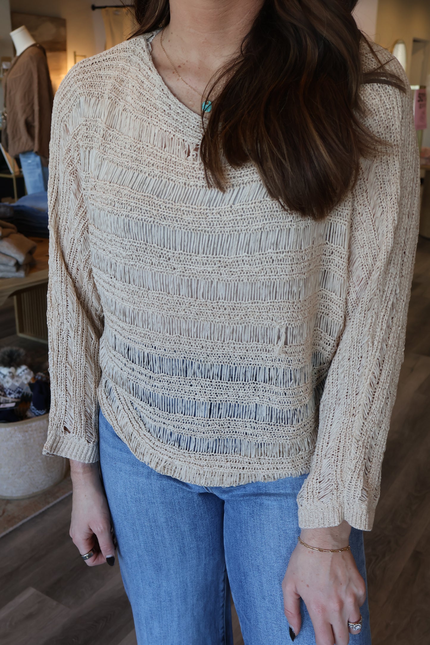 Arlee Open Knit Pullover