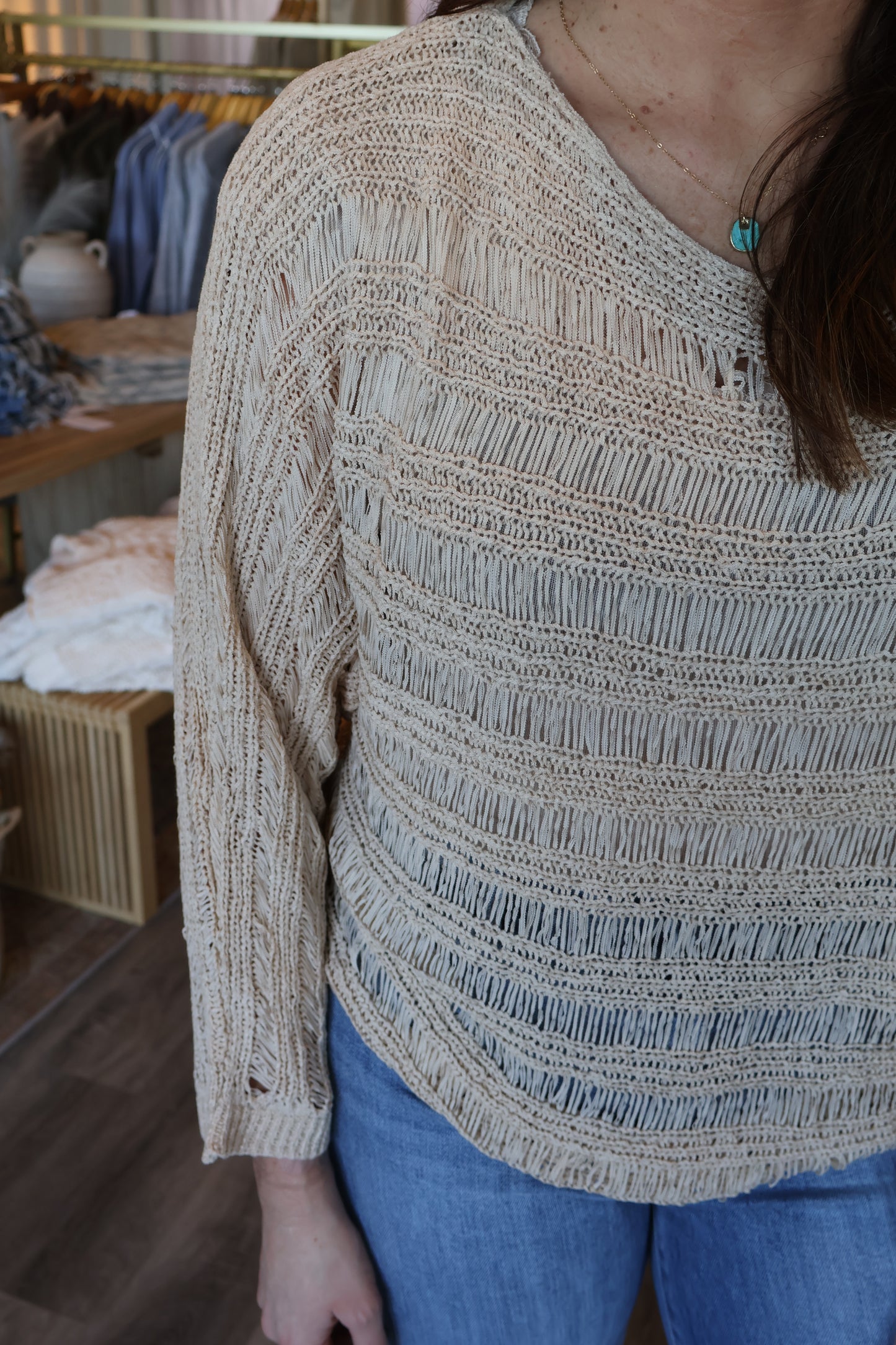 Arlee Open Knit Pullover