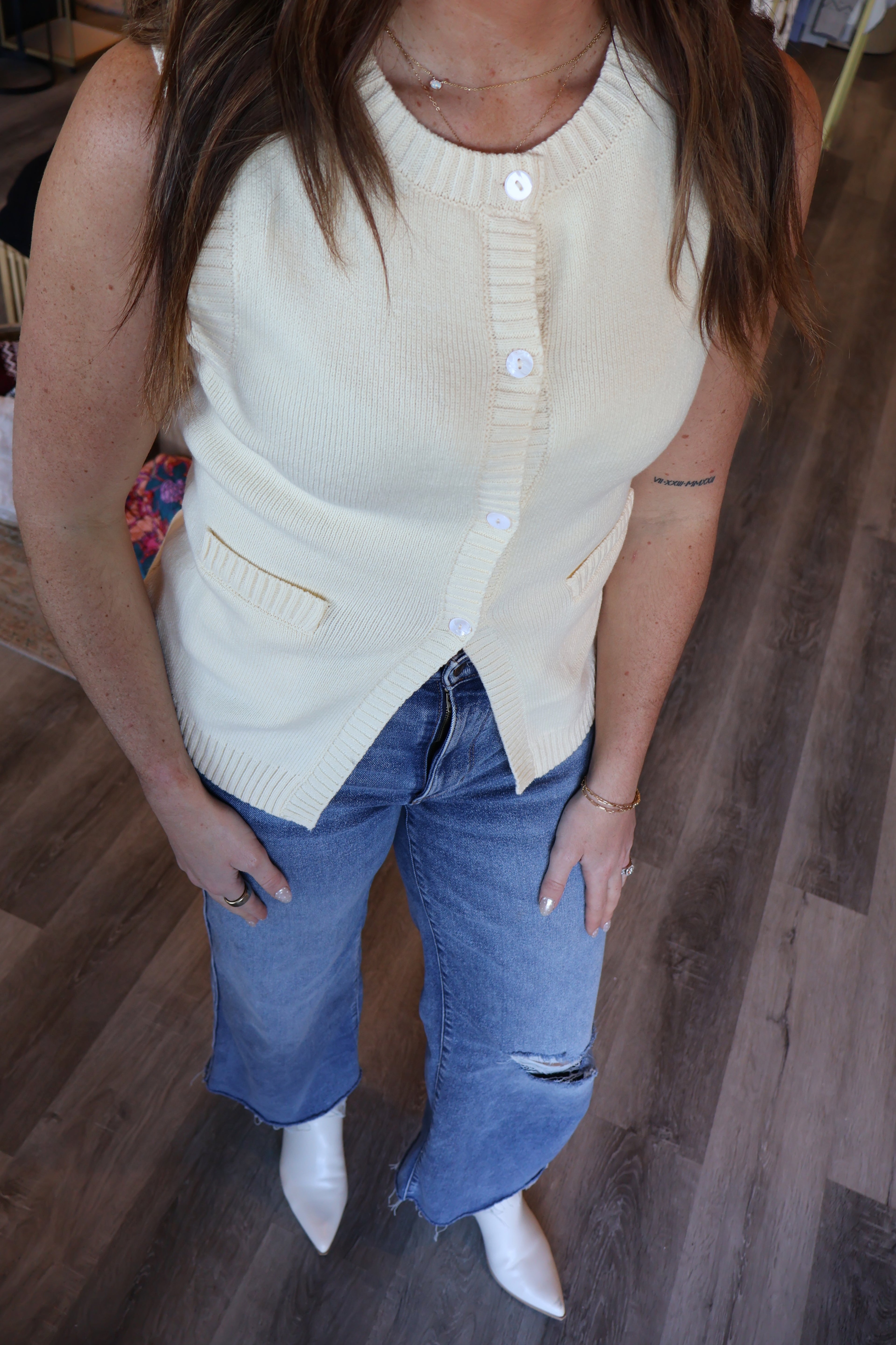 CeCe Button Down Vest