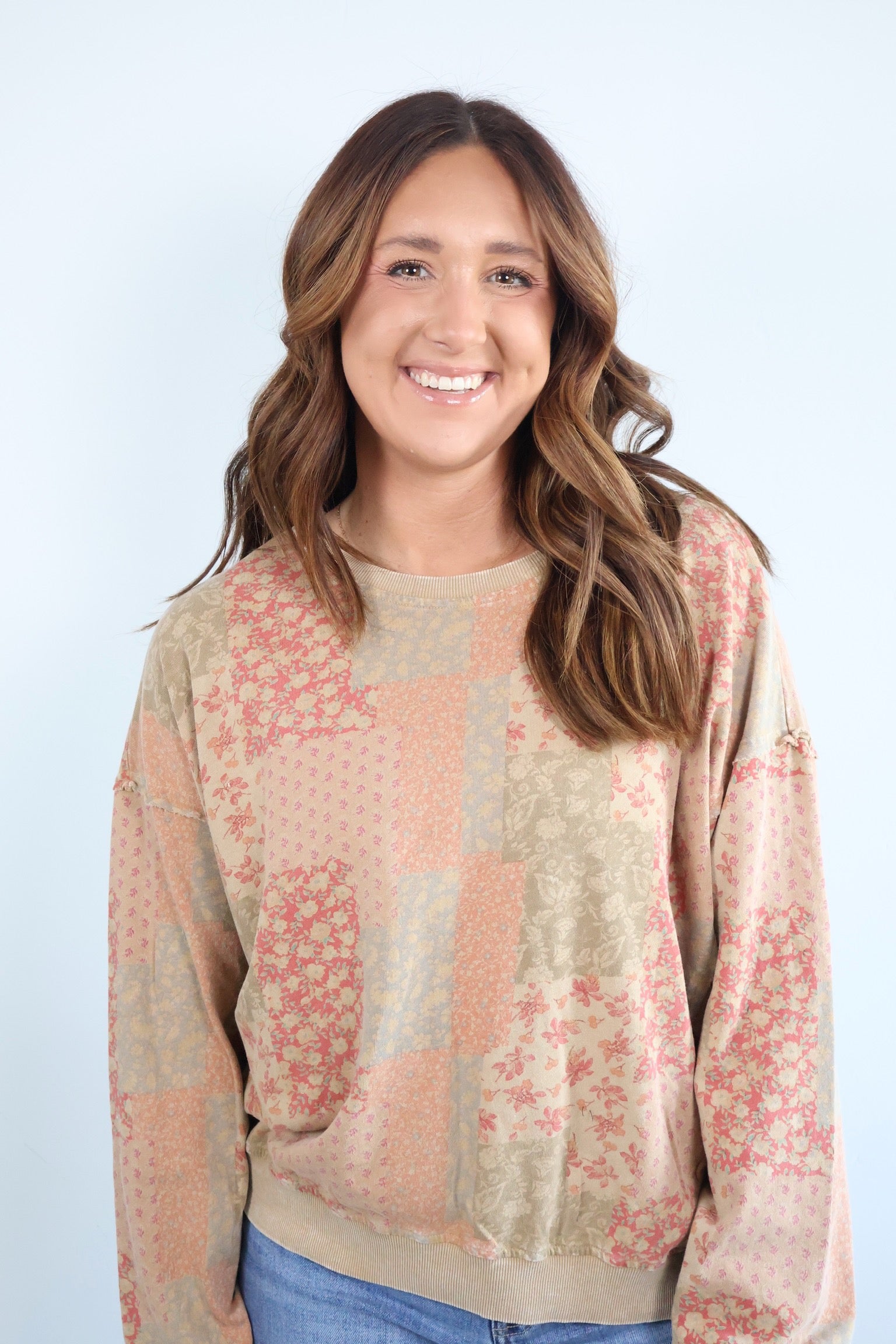 Olivia Floral Pullover