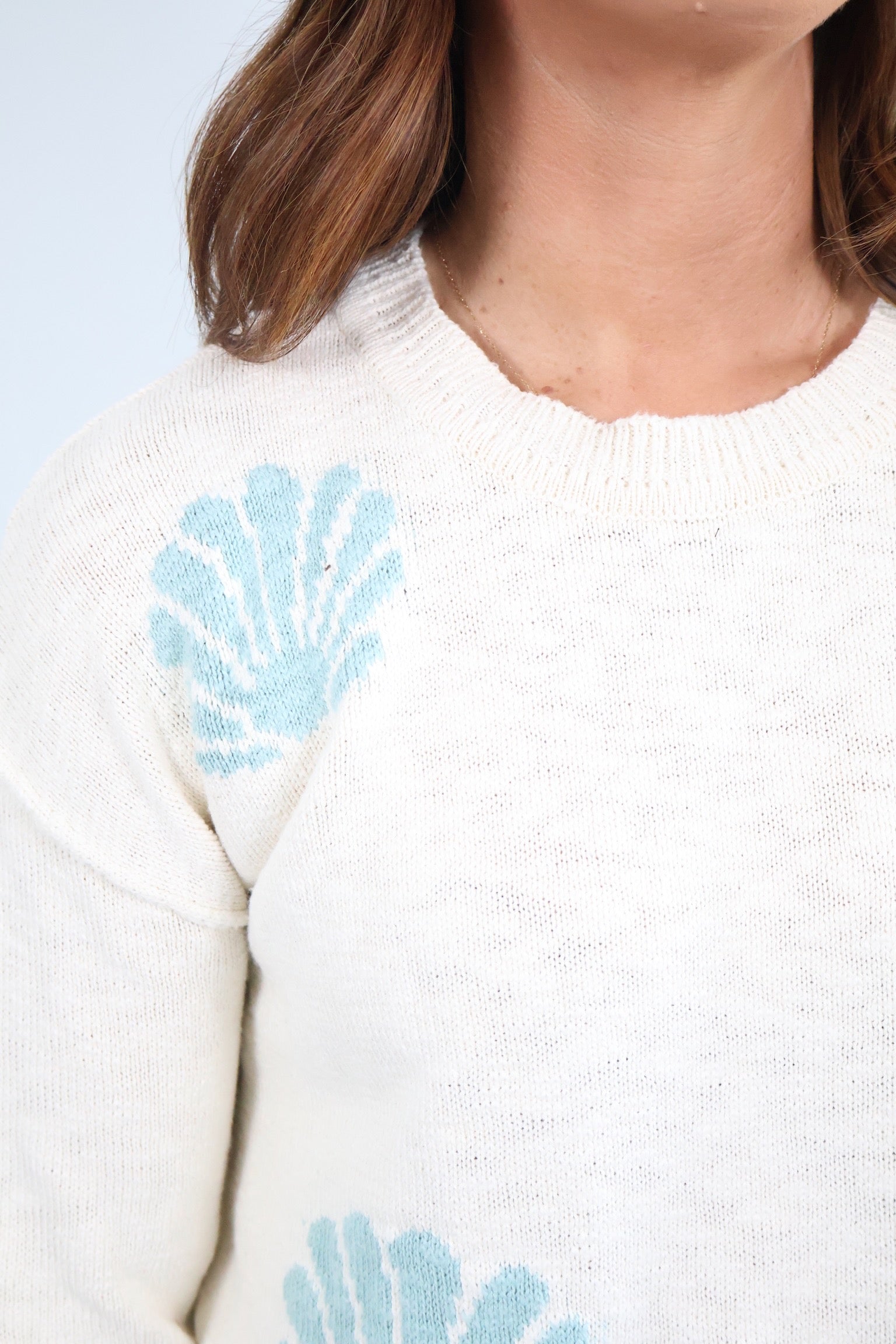 Cove Seashell Crewneck Sweater