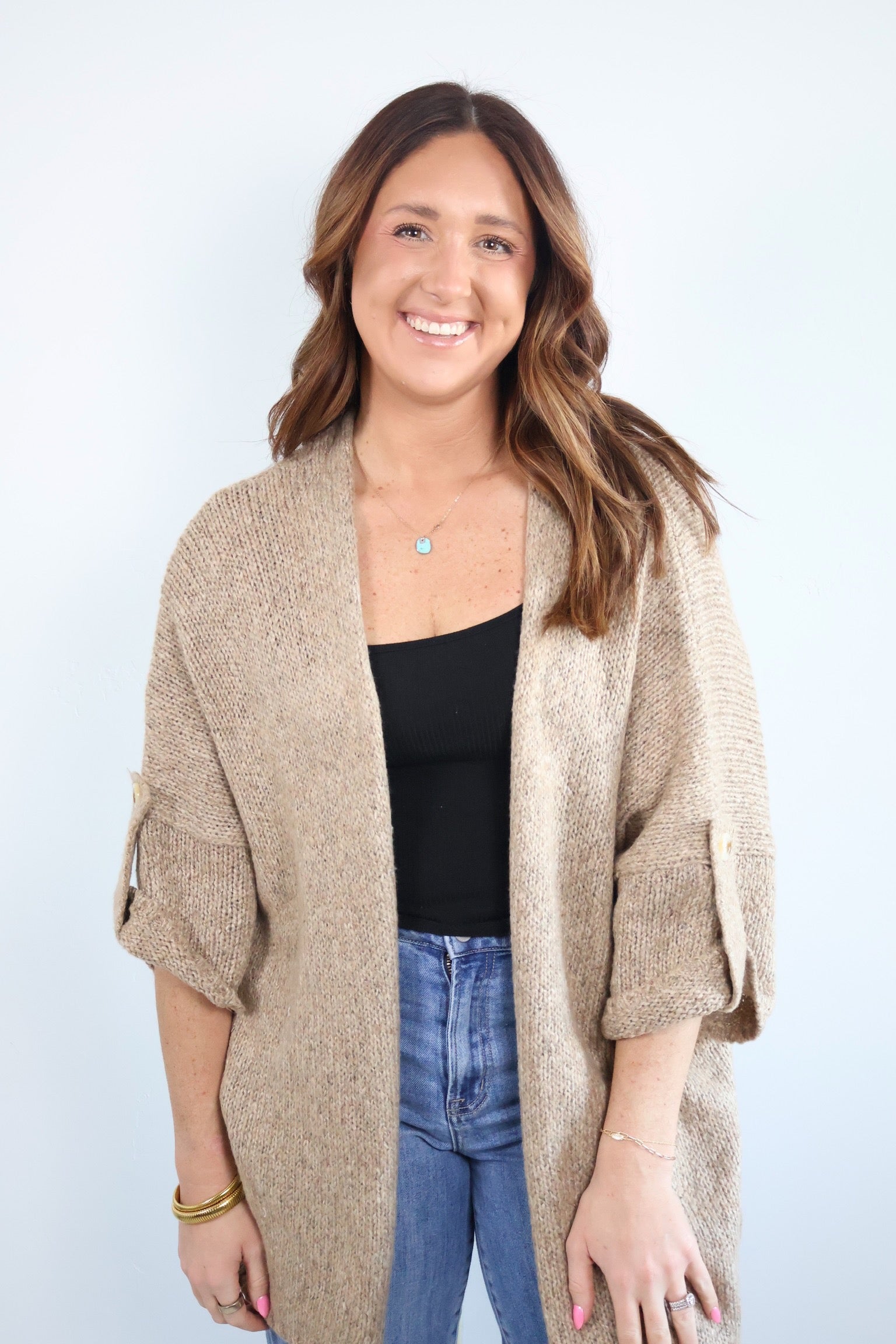 Finlee Open Front Cardigan