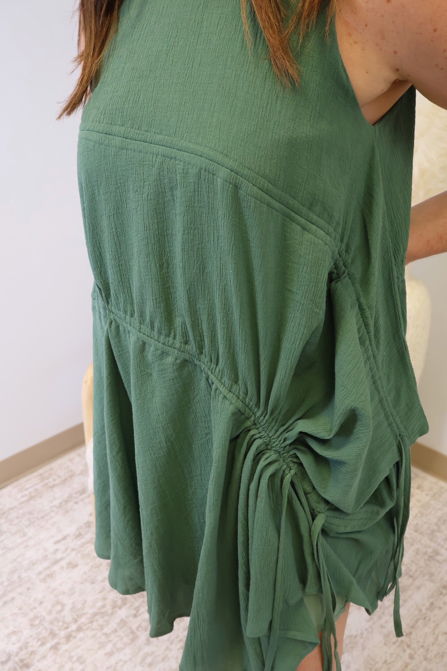 Sue Tie Detail Mini Dress