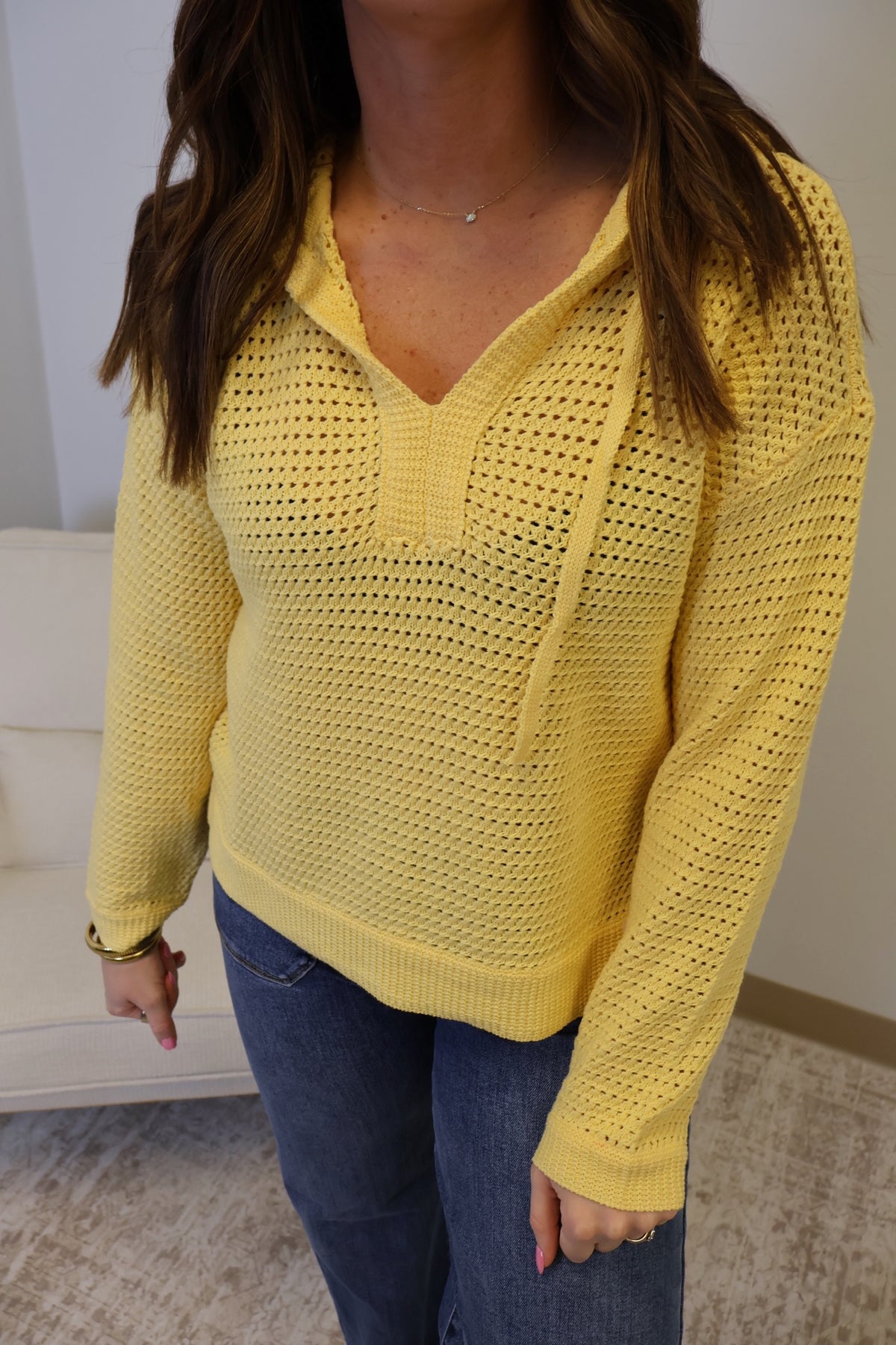 Lottie V-Neck Hoodie