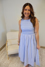 Light blue/white