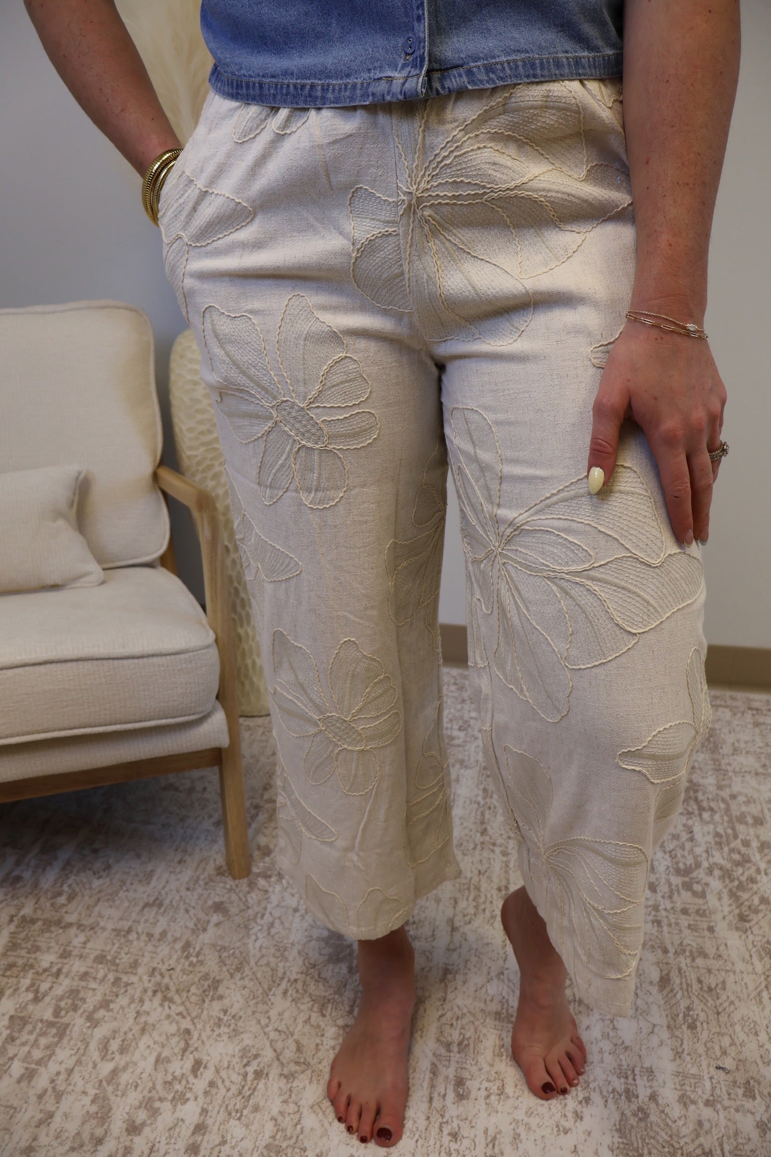 Maya Embroidered Pants
