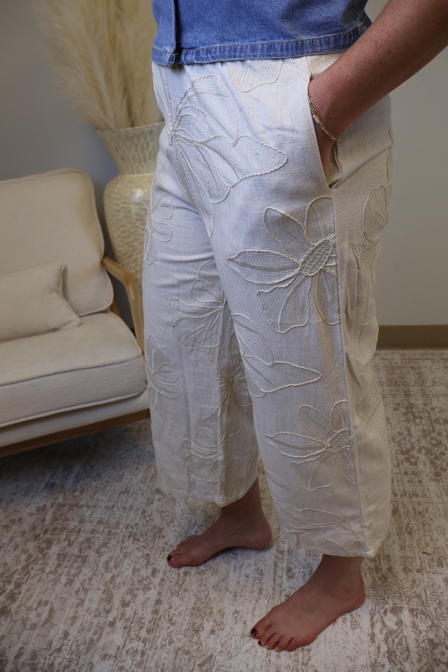 Maya Embroidered Pants