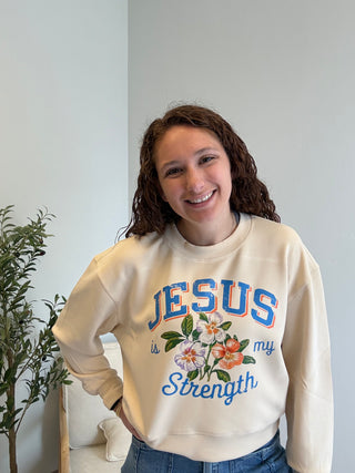 Jesus is my Strength Crewneck