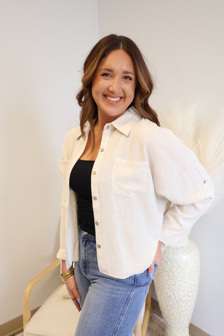 Everly Button Front Shirt