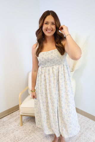 Esme Floral Smocked Midi Dress
