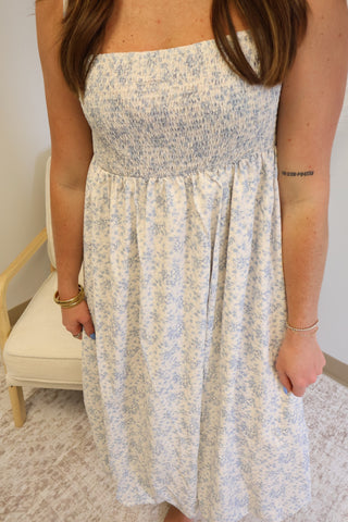 Esme Floral Smocked Midi Dress