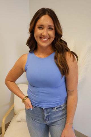 Gianna Clean Boat Neck Tank Top