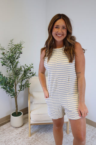Reid Striped Romper