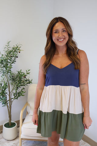 Maren Colorblock Mini Dress