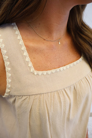 Lillian Square Neck Tank