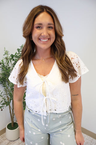 Luma Eyelet Top