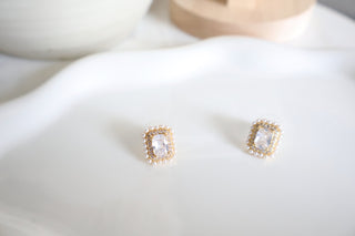 Eva Baguette Diamond Studs Earrings