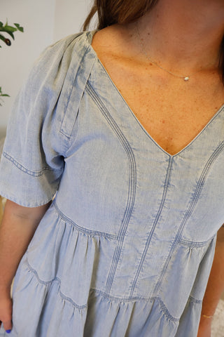 Leah Puff Shoulder Dress