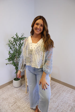 Darlene Balloon Sleeve Top