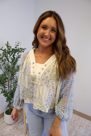 Darlene Balloon Sleeve Top