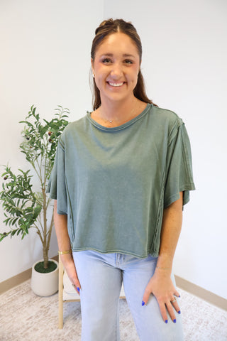 Kasey Mineral Washed Top