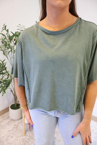 Kasey Mineral Washed Top