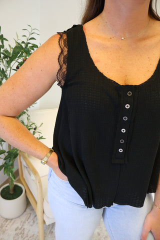 Maxine Wavy Lace Tank
