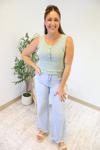 Terry Round Neck Tank