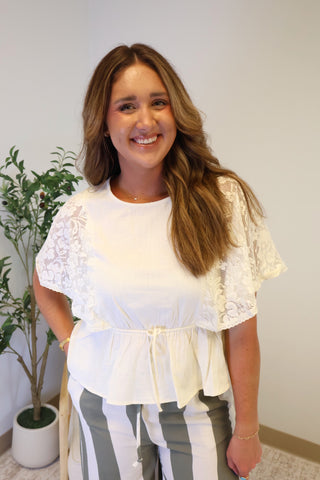Elizabeth Cape Sleeve Top