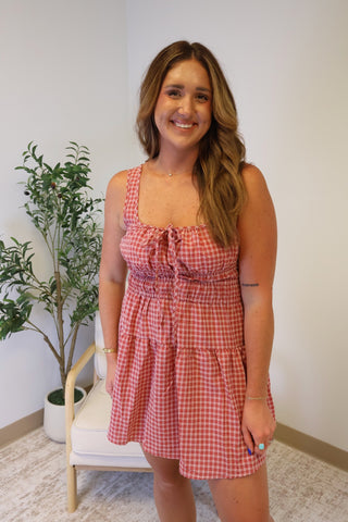 Becca Cinched Waist Mini Dress