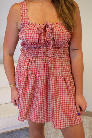 Becca Cinched Waist Mini Dress