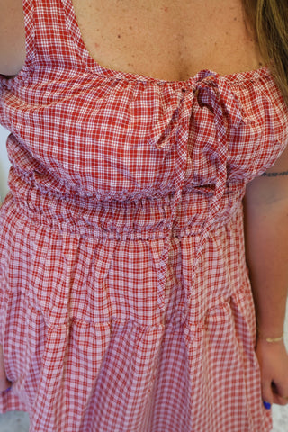 Becca Cinched Waist Mini Dress