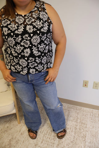 Veda Monochromatic Crochet Top