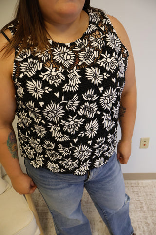 Veda Monochromatic Crochet Top