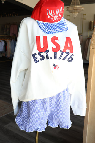 Aria Ruffle Gingham Shorts