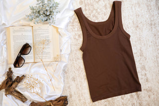 Violet Reversible Ribbed Tank Top