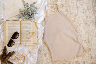 Sandra Lace Trim Halter Top