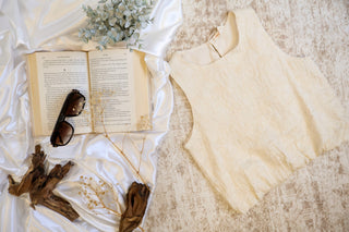 Rosalyn Embroidered Bubble Hem Top