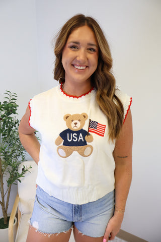 Teddy Bear Sweater Vest