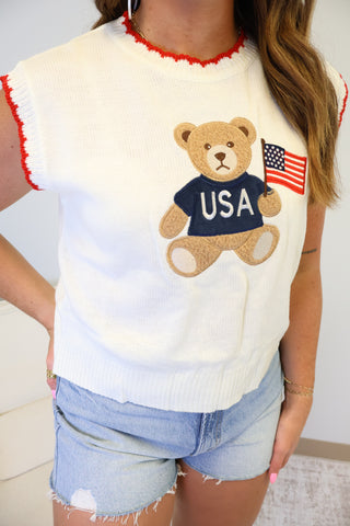 Teddy Bear Sweater Vest