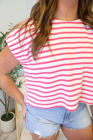 Meghan Cuff Sleeve Top