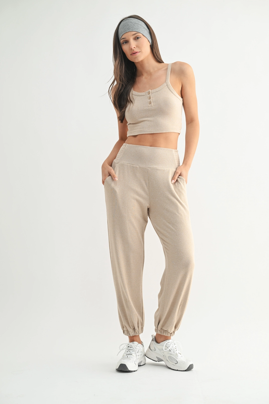 Brushed Hacci Lounge Jogger
