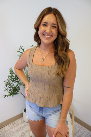 Elise Knit Peplum Top