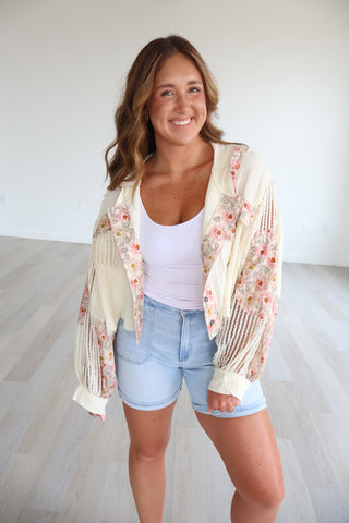 Charlotte Frayed Button Up
