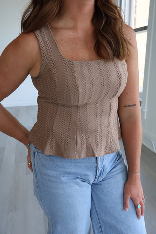 Elise Knit Peplum Top