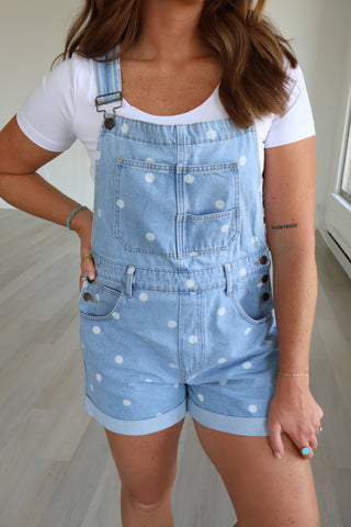 Marcie Denim Romper Overalls