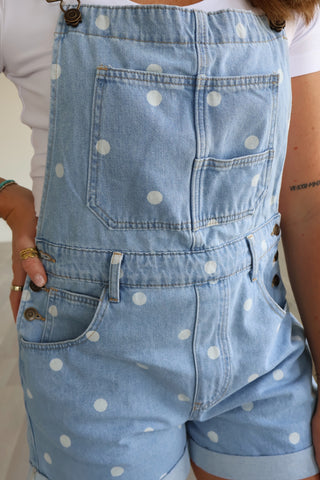 Marcie Denim Romper Overalls