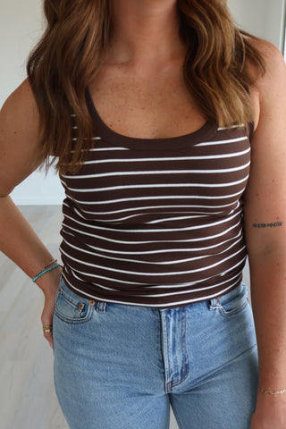 Rowe Striped Scoop Tank