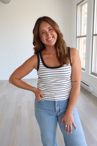 Rowe Striped Scoop Tank