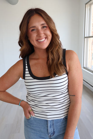 Rowe Striped Scoop Tank